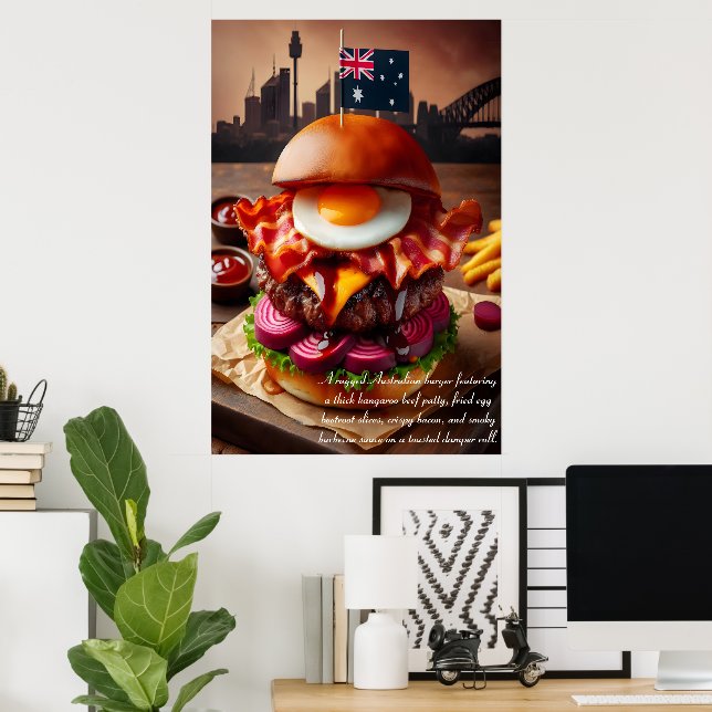 Póster Triunfo del balancín trasero 24x36 (Oficina en casa)