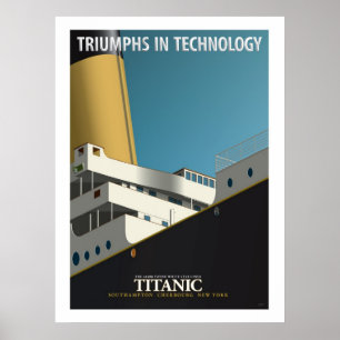 Póster TRIUNFOS EN TECNOLOGÍA - RMS Titanic