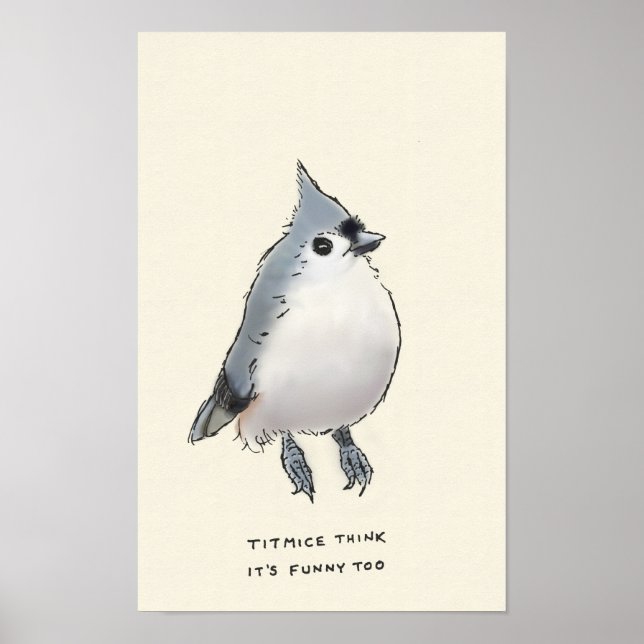 Póster trivialidad de titmice (Frente)