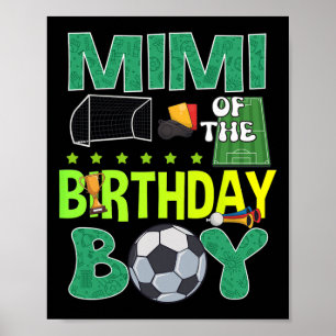 Póster Trofeo de fiesta de cumpleaños para niño con porte