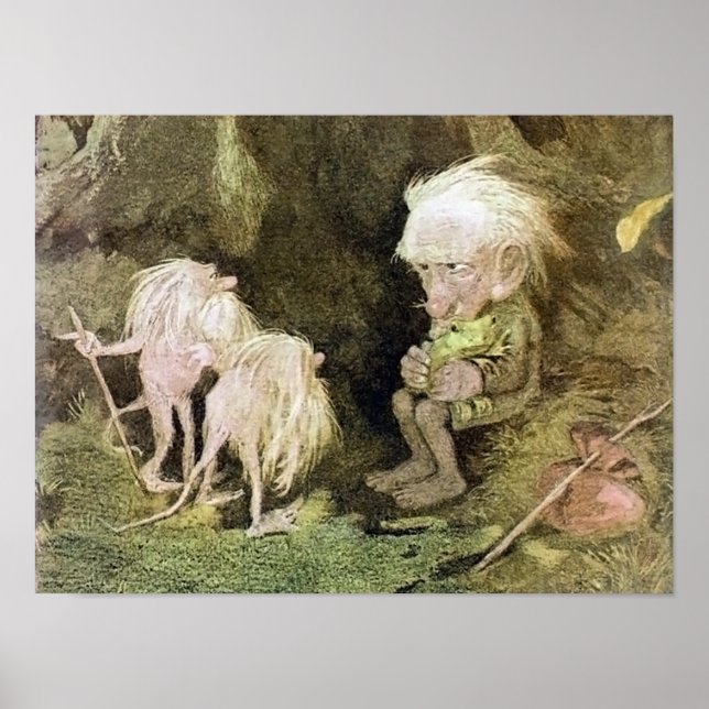 Póster Troll con su Mascota Frog (Frente)