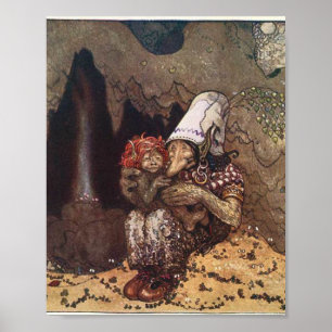 Póster Troll Y Child Por John Bauer