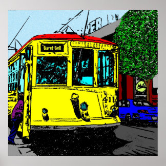 Póster Trolley Stop