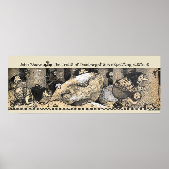 Póster Trolls John Bauer Domberget esperan invitados CC12 (Frente)