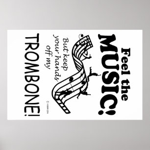 Póster Trombone Siente La Música