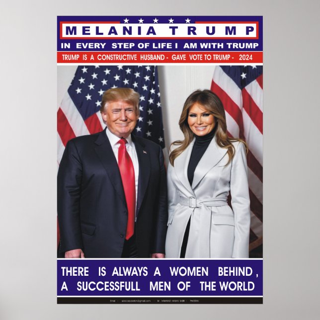 Póster trompa de melania (Frente)