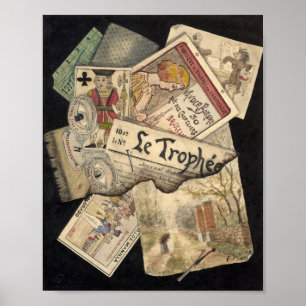 Póster Trompe l'oeil   E. Delcroix