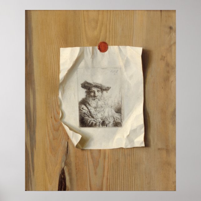 Póster Trompe l'Oeil - Poster Bella Artes holandés (Frente)