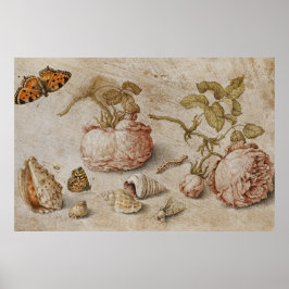 Póster Trompe l'oeil Still Life -Jan van Kessel el ancian