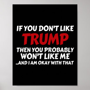 Póster Trompeta si no te gusta Trump