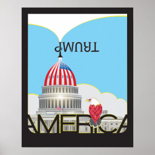 Póster TROMPETA Trump & Capitol