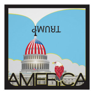 Póster TROMPETA Trump & Capitol