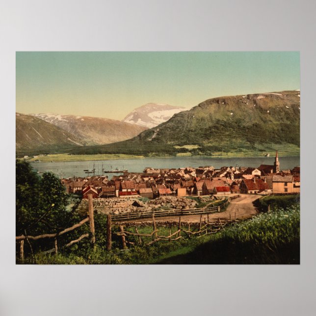 Póster Tromso, Troms, Nord-Norge, Noruega (Frente)