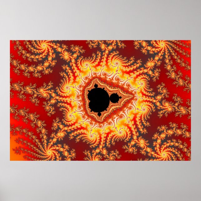 Póster Trono De Satán - Poster Fractal (Frente)
