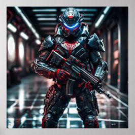 Póster Trooper Futurista
