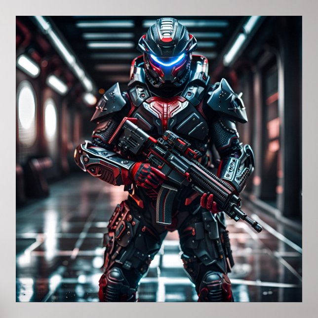 Póster Trooper Futurista (Frente)