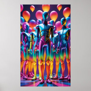 Póster Tropas de choque del desfile de espionaje en globo