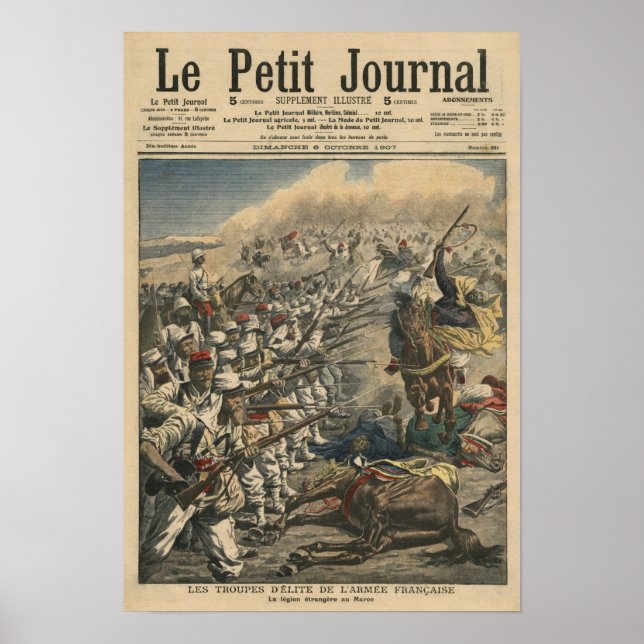 Póster Tropas de élite del ejército francés, Francés (Frente)