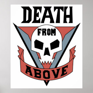 Póster Tropas de hambre mueren desde arriba