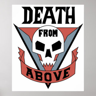 Póster Tropas de hambre mueren desde arriba