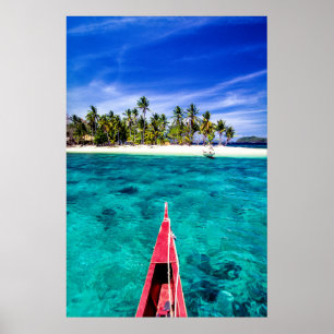 Póster Tropical Beaches El Nido, Philippines, Palawan