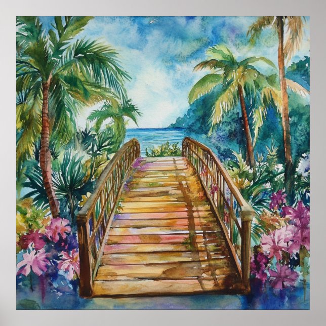 Póster Tropical Bridge (Frente)