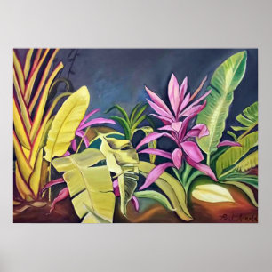 Póster Tropical Garden Poster