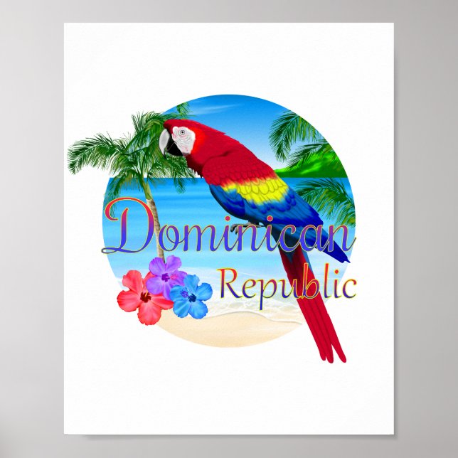 Póster Tropical República Dominicana (Frente)