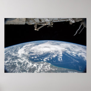 Póster Tropical Storm Bill From The Int. Space Station