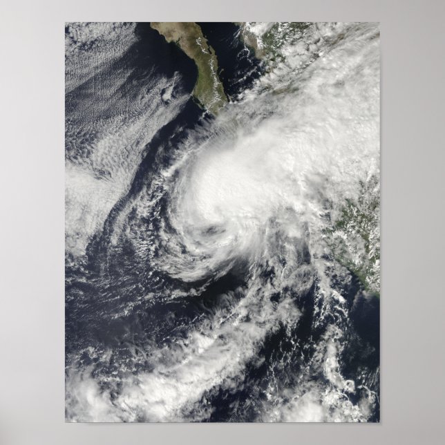 Póster Tropical Storm Rick approaching Mexico (Frente)