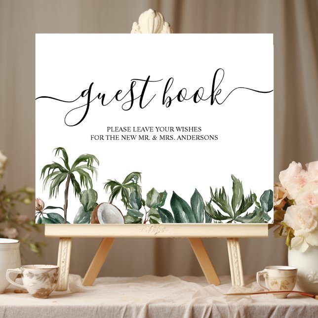 Póster Tropical Tendencia Acolor Agua Hojas Verdes (Subido por el creador)