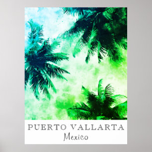 Póster *~* Trópico AP25 Viaje personalizado - Palm Tree P