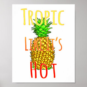 Póster Trópico Como Su Piña Caliente
