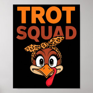 Póster Trot Squad Funny Turquía enfrenta a hombres de Acc