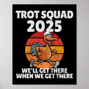 Póster Trote de Acción de Gracias Corriendo Turquía 2025,