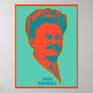 Póster Trotsky de neón