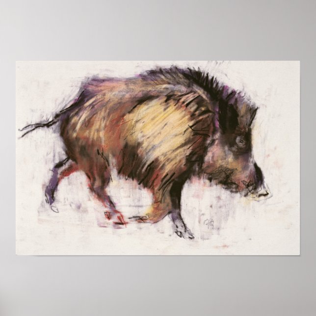 Póster Trotting Wild Boar 1999 (Frente)