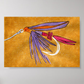 Póster Trout Fly Poster