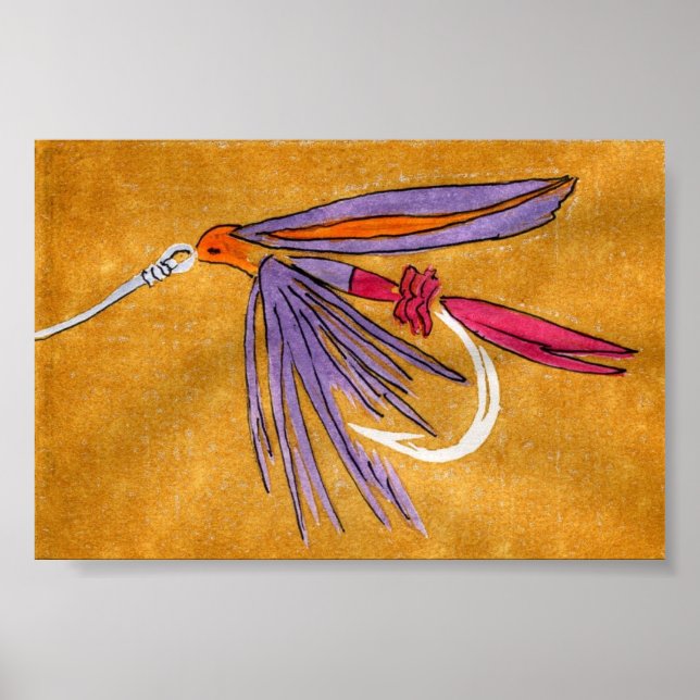 Póster Trout Fly Poster (Frente)