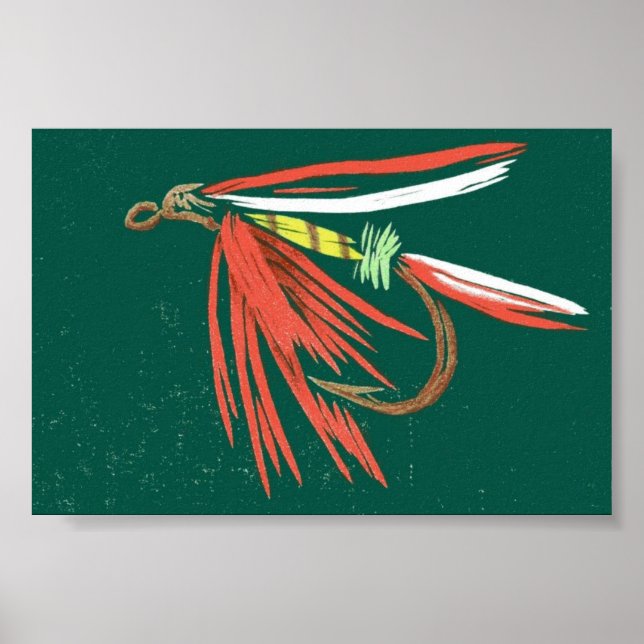 Póster Trout Fly Poster (Frente)