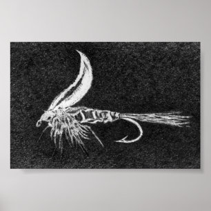 Póster Trout Fly Poster