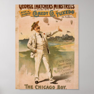 Póster Trovadores de George Thatcher, 'la Chicago Boy