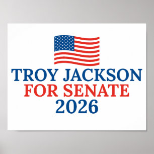 Póster Troy Jackson para el Senado 2026 Elección de Maine
