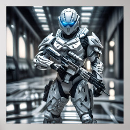 Póster Troya Blanco