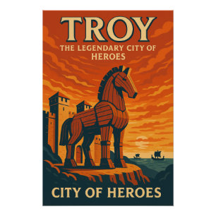 Póster Troya - La legendaria ciudad de los héroes
