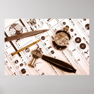 Póster Trozos de tiempo