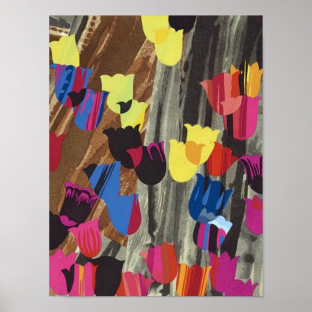 Póster Trt deco tulips (Frente)