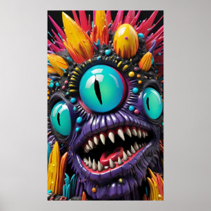 Póster Trublemaker de triple visión - Ken Gage Art