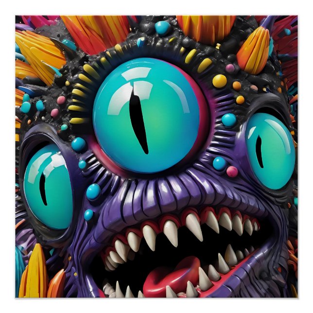 Póster Trublemaker de triple visión - Ken Gage Art (Anverso)