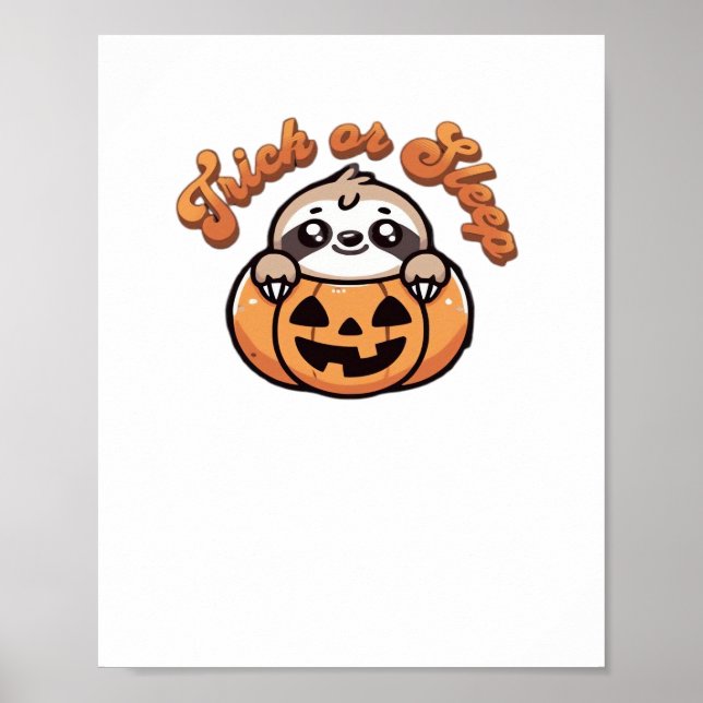 Póster Truco de eslora de Halloween o calabaza de espuma  (Frente)